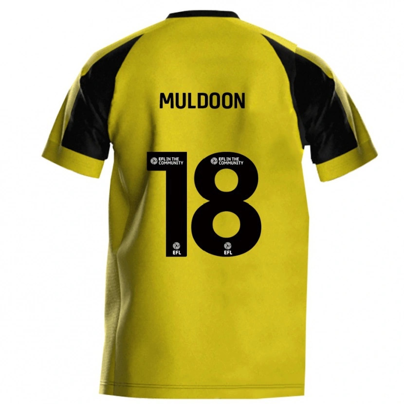 Danxen Dames Jack Muldoon #18 Geel Grijs Thuisshirt Thuistenue 2025/26 T-Shirt België