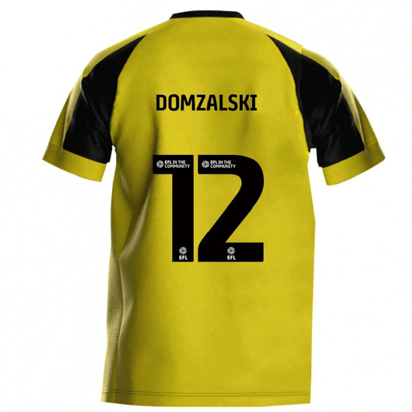 Danxen Dames Ollie Domzalski #12 Geel Grijs Thuisshirt Thuistenue 2025/26 T-Shirt België
