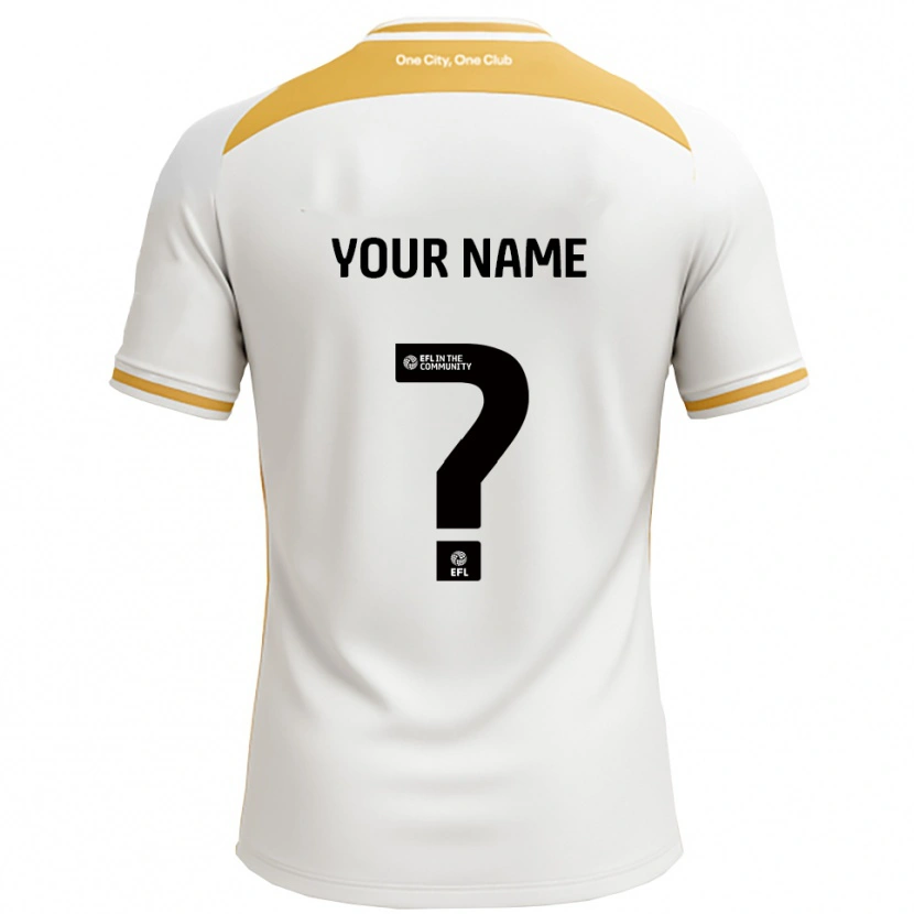 Danxen Dames Uw Naam #0 Wit Goud Thuisshirt Thuistenue 2025/26 T-Shirt België