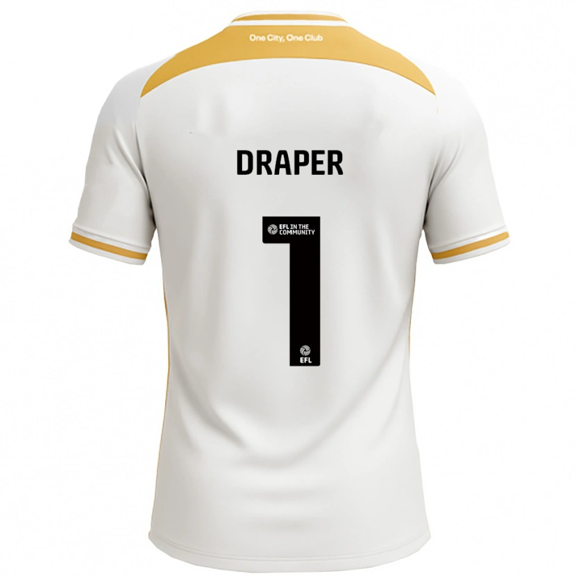 Danxen Dames Anna Draper #1 Wit Goud Thuisshirt Thuistenue 2025/26 T-Shirt België