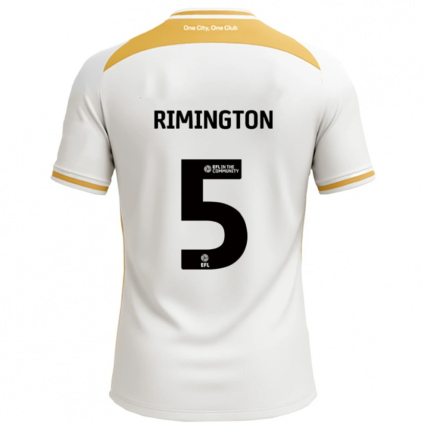 Danxen Dames Isabelle Rimington #5 Wit Goud Thuisshirt Thuistenue 2025/26 T-Shirt België