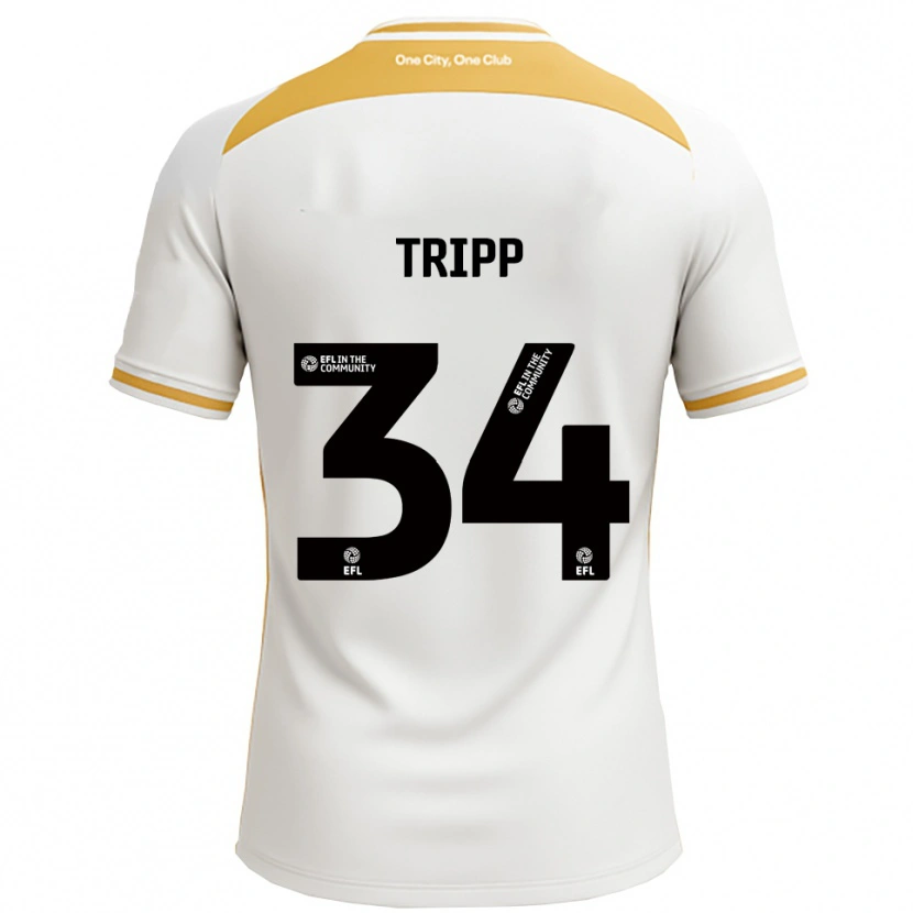 Danxen Dames Callum Tripp #34 Wit Goud Thuisshirt Thuistenue 2025/26 T-Shirt België