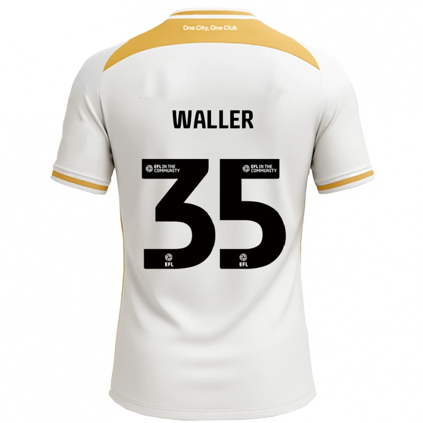 Danxen Dames Charlie Waller #35 Wit Goud Thuisshirt Thuistenue 2025/26 T-Shirt België