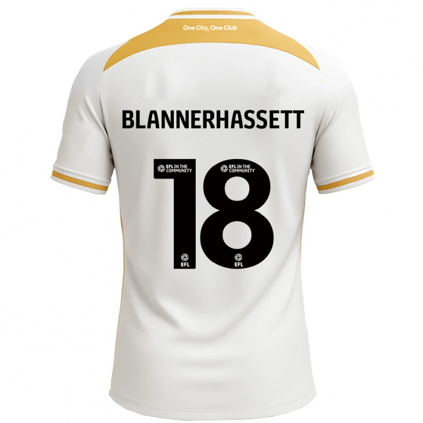 Danxen Dames Tommy Blannerhassett #18 Wit Goud Thuisshirt Thuistenue 2025/26 T-Shirt België