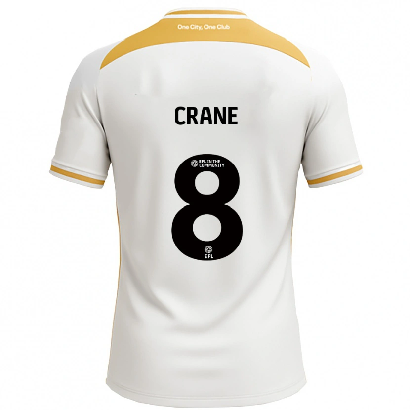 Danxen Dames Max Crane #8 Wit Goud Thuisshirt Thuistenue 2025/26 T-Shirt België