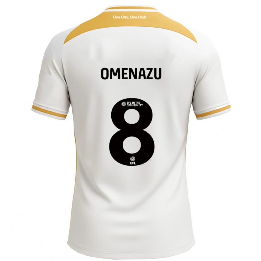 Danxen Dames Favour Omenazu #8 Wit Goud Thuisshirt Thuistenue 2025/26 T-Shirt België