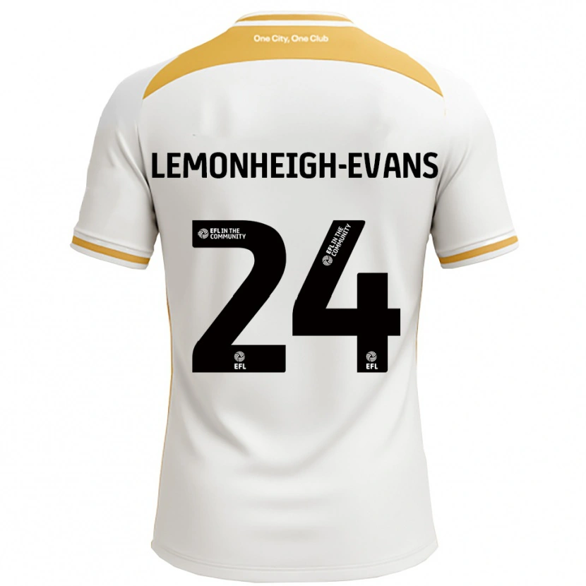 Danxen Dames Connor Lemonheigh-Evans #24 Wit Goud Thuisshirt Thuistenue 2025/26 T-Shirt België