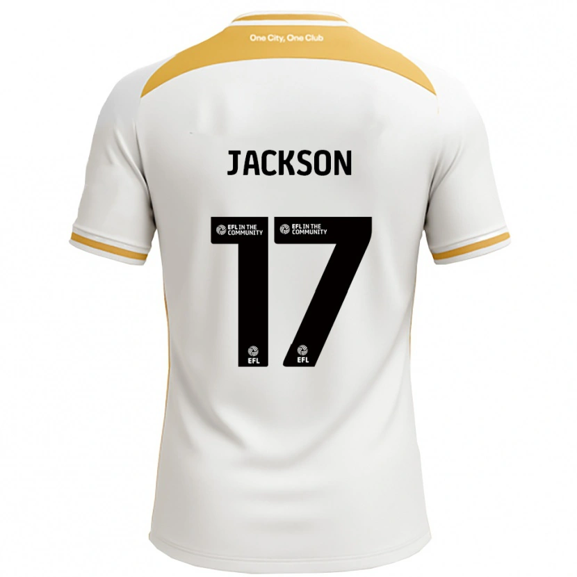 Danxen Dames Cayleigh Jackson #17 Wit Goud Thuisshirt Thuistenue 2025/26 T-Shirt België