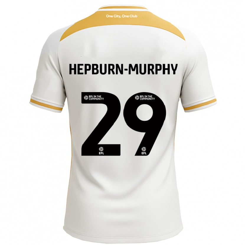 Danxen Dames Rushian Hepburn-Murphy #29 Wit Goud Thuisshirt Thuistenue 2025/26 T-Shirt België