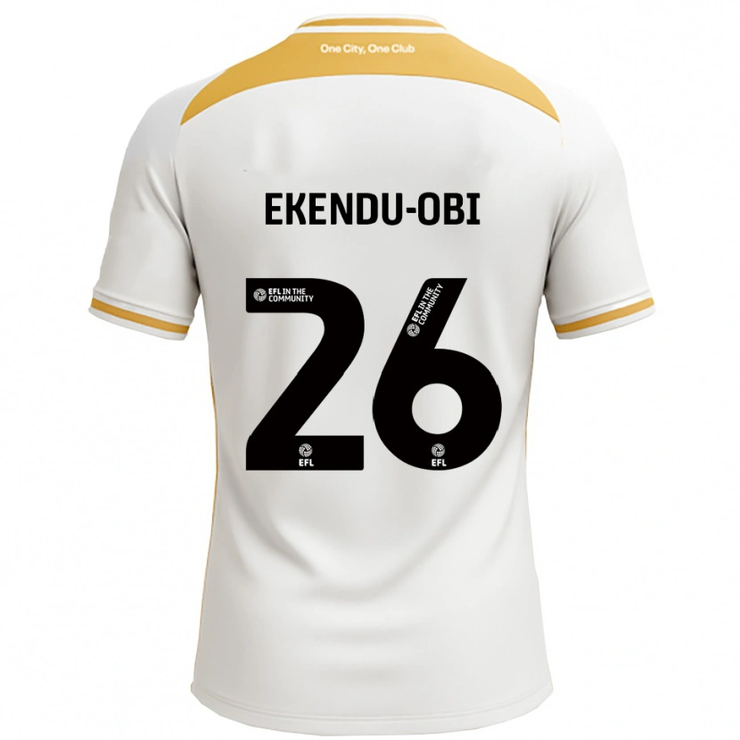 Danxen Dames Ugomma Ekendu-Obi #26 Wit Goud Thuisshirt Thuistenue 2025/26 T-Shirt België