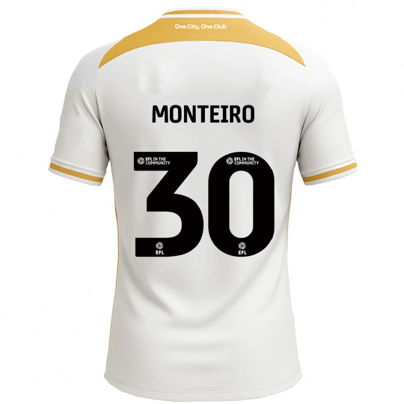 Danxen Dames Jesse Da Costa Monteiro #30 Wit Goud Thuisshirt Thuistenue 2025/26 T-Shirt België