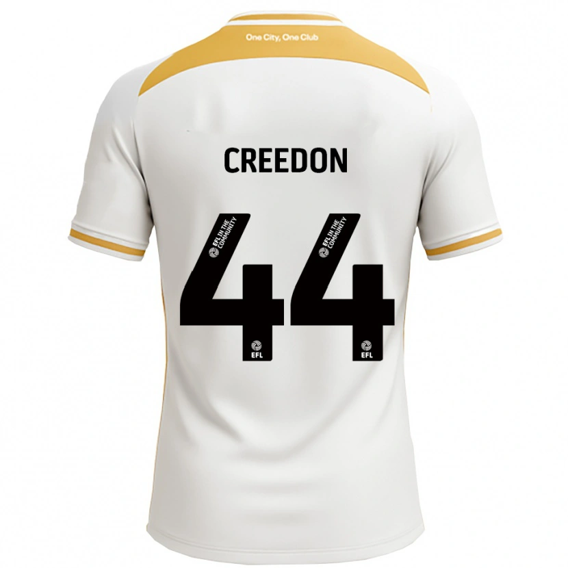 Danxen Dames Erin Creedon #44 Wit Goud Thuisshirt Thuistenue 2025/26 T-Shirt België
