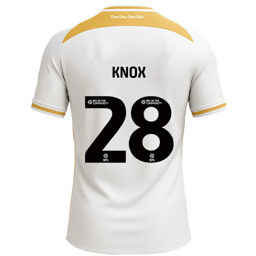 Danxen Dames Mollie Knox #28 Wit Goud Thuisshirt Thuistenue 2025/26 T-Shirt België