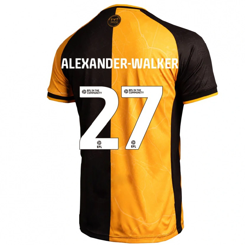 Danxen Dames Moses Alexander-Walker #27 Geel Zwart Thuisshirt Thuistenue 2025/26 T-Shirt België