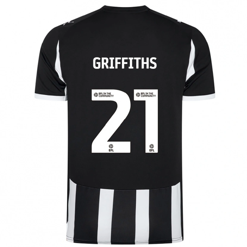Danxen Dames Harry Griffiths #21 Zwart Wit Thuisshirt Thuistenue 2025/26 T-Shirt België