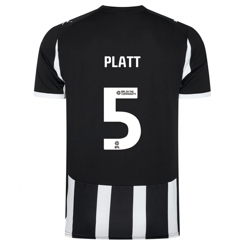 Danxen Dames Matty Platt #5 Zwart Wit Thuisshirt Thuistenue 2025/26 T-Shirt België