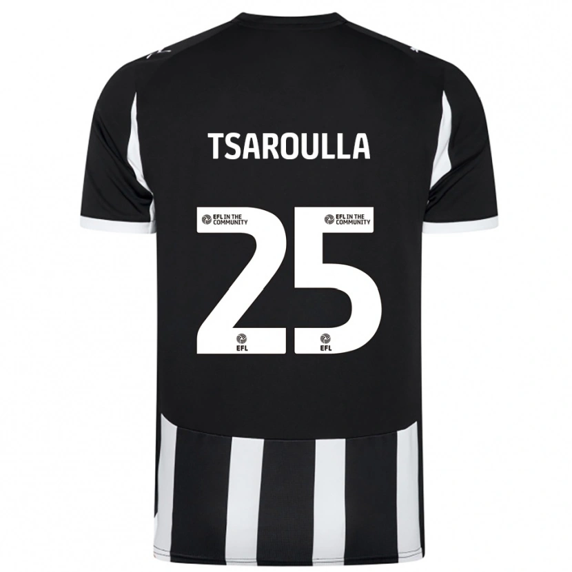 Danxen Dames Nick Tsaroulla #25 Zwart Wit Thuisshirt Thuistenue 2025/26 T-Shirt België