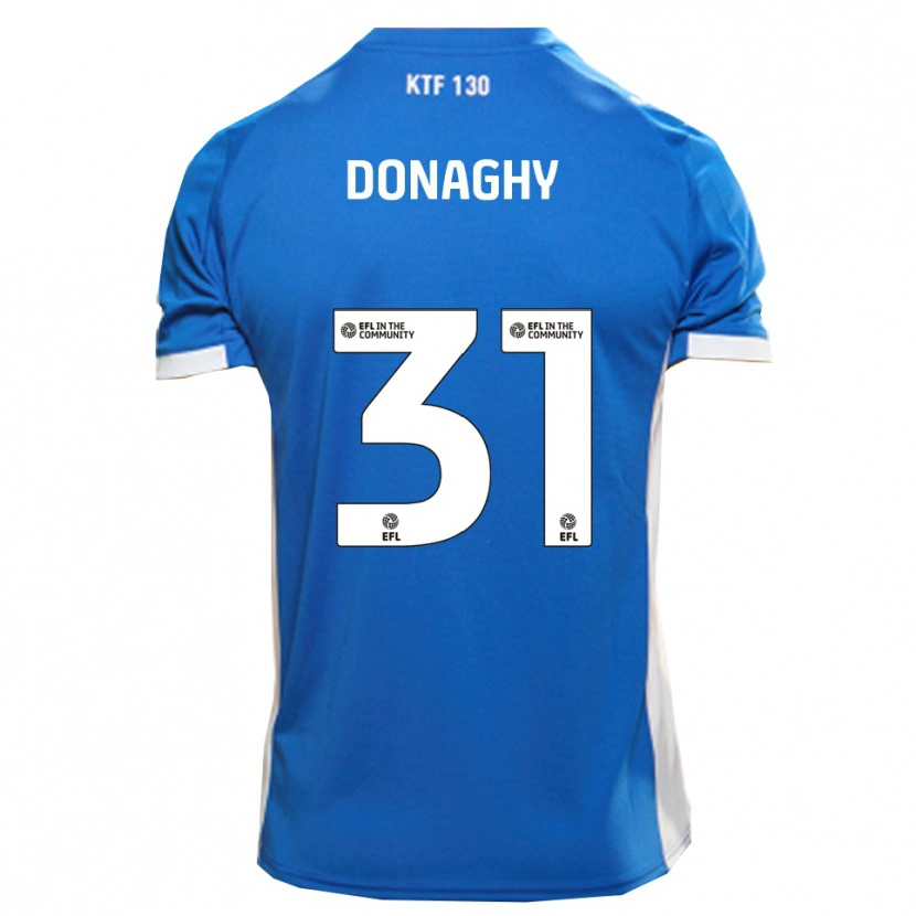 Danxen Dames Tom Donaghy #31 Blauw Wit Thuisshirt Thuistenue 2025/26 T-Shirt België