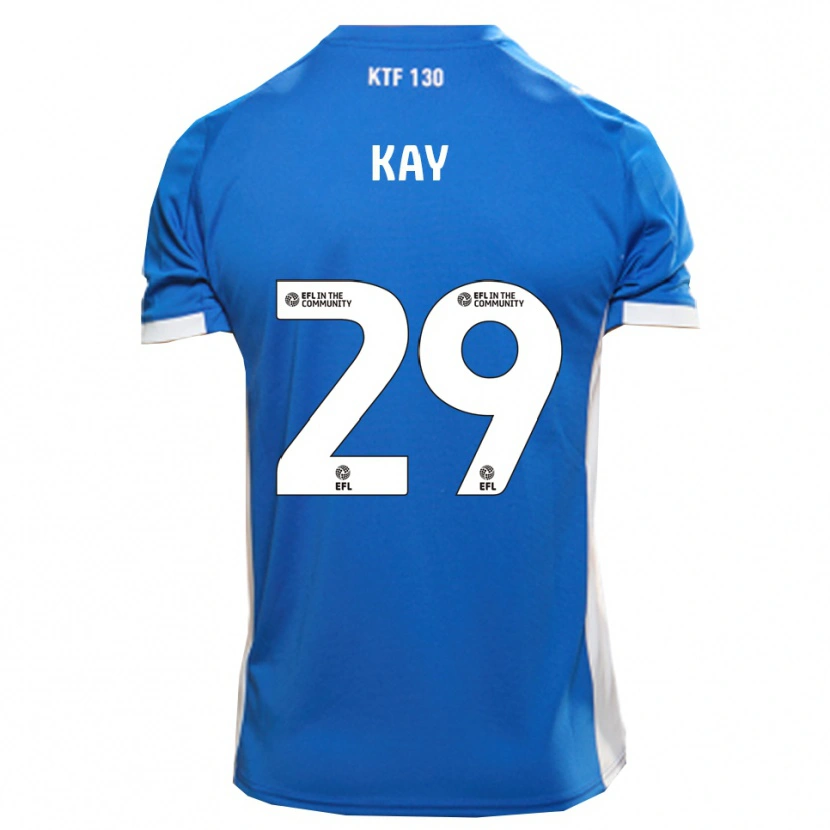 Danxen Dames Josh Kay #29 Blauw Wit Thuisshirt Thuistenue 2025/26 T-Shirt België