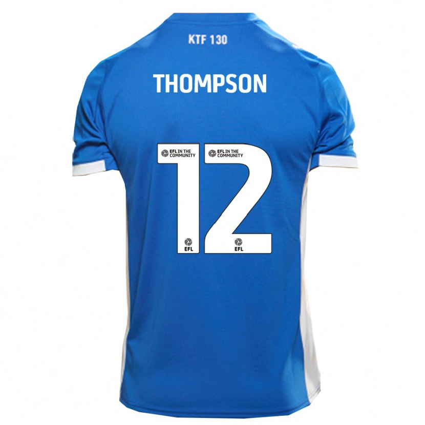 Danxen Dames Jaheim Thompson #12 Blauw Wit Thuisshirt Thuistenue 2025/26 T-Shirt België