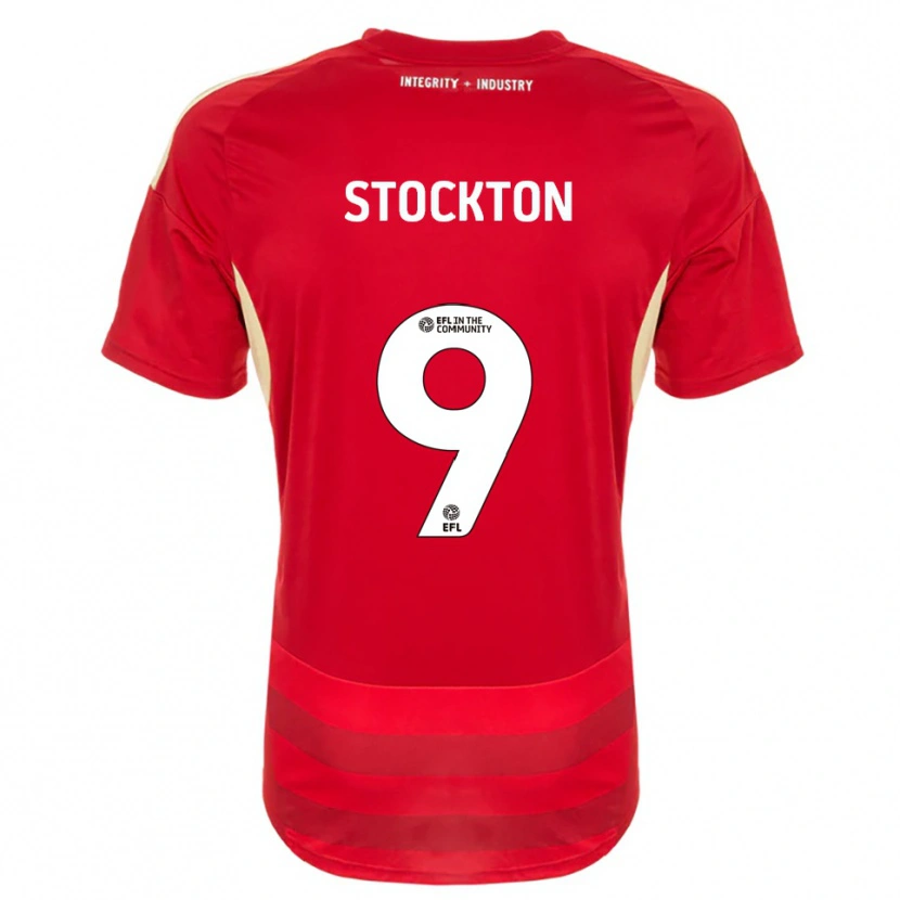 Danxen Dames Cole Stockton #9 Rood Wit Thuisshirt Thuistenue 2025/26 T-Shirt België