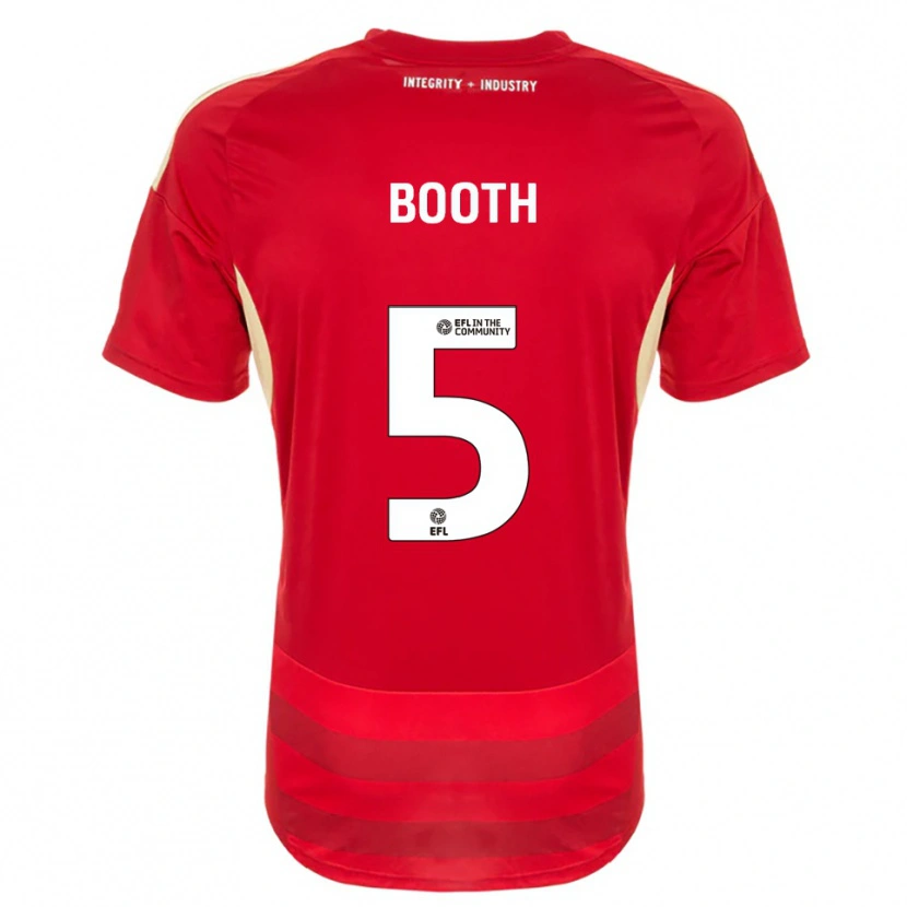 Danxen Dames Lailah Booth #5 Rood Wit Thuisshirt Thuistenue 2025/26 T-Shirt België