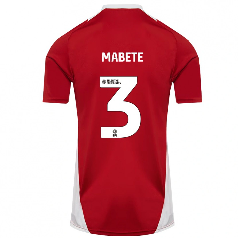 Danxen Dames Filozofe Mabete #3 Rood Wit Goud Thuisshirt Thuistenue 2025/26 T-Shirt België