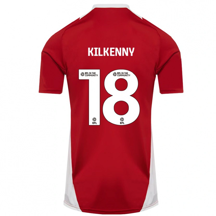 Danxen Dames Gavin Kilkenny #18 Rood Wit Goud Thuisshirt Thuistenue 2025/26 T-Shirt België