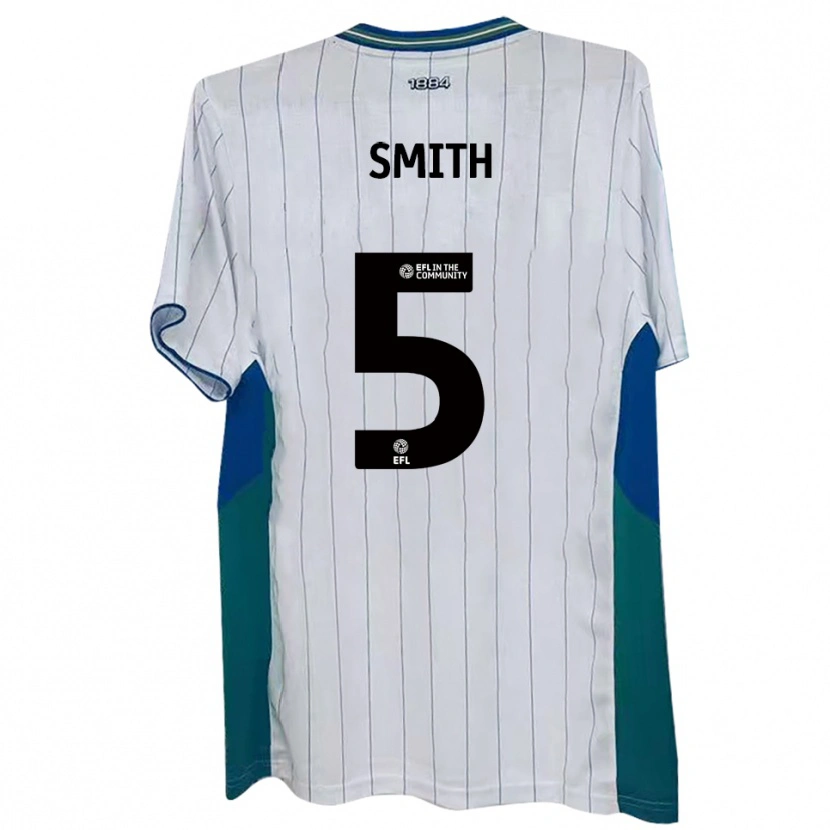Danxen Dames Nathan Smith #5 Wit Groen Blauw Thuisshirt Thuistenue 2025/26 T-Shirt België