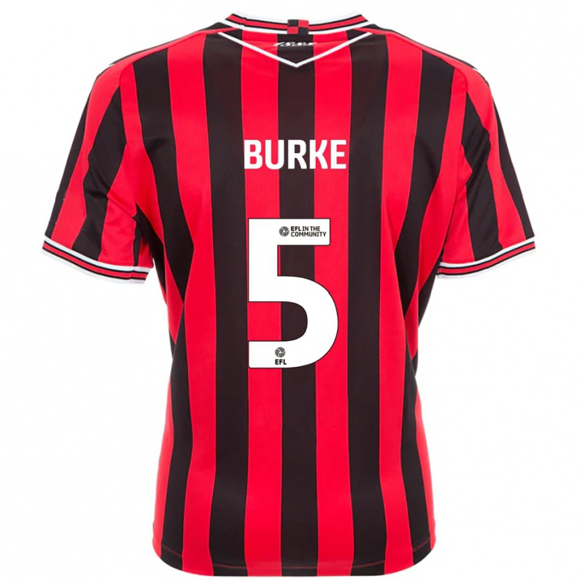 Danxen Dames Harrison Burke #5 Rood Zwart Thuisshirt Thuistenue 2025/26 T-Shirt België