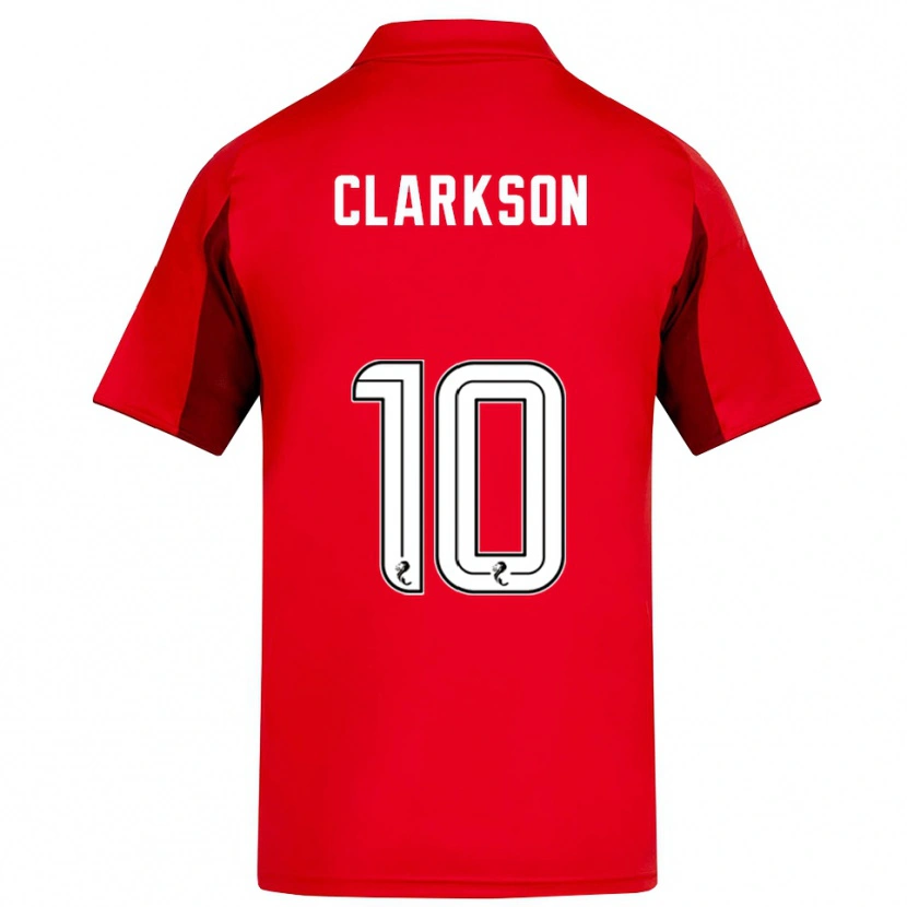 Danxen Dames Leighton Clarkson #10 Rood Bordeauxrood Thuisshirt Thuistenue 2025/26 T-Shirt België