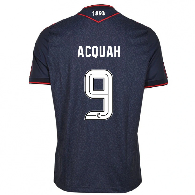 Danxen Dames Emile Acquah #9 Marine Wit Thuisshirt Thuistenue 2025/26 T-Shirt België