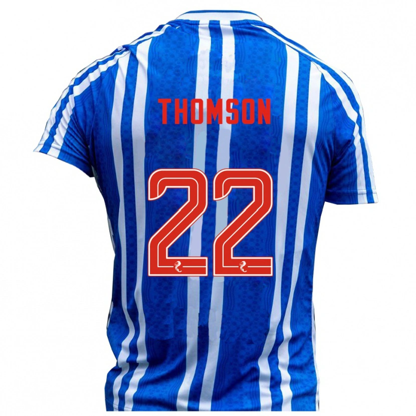 Danxen Dames Jack Thomson #22 Blauw Wit Thuisshirt Thuistenue 2025/26 T-Shirt België