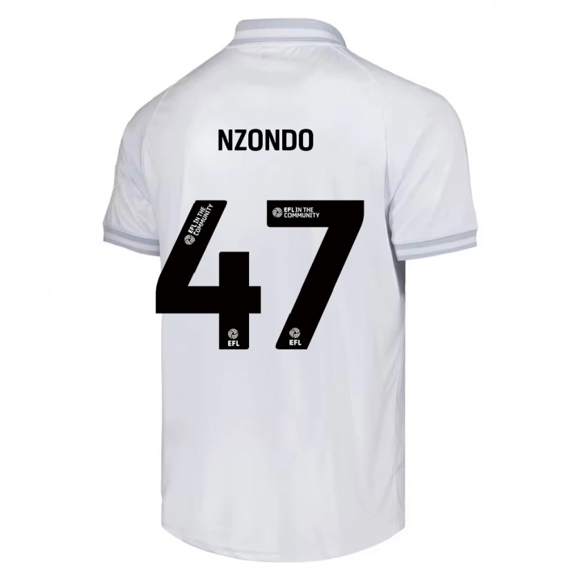 Danxen Dames Emmaisa Nzondo #47 Wit Grijs Zwart Uitshirt Uittenue 2025/26 T-Shirt België