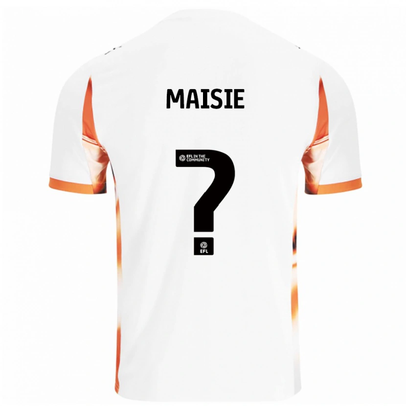 Danxen Dames Maisie Rogers #0 Wit Oranje Zwart Uitshirt Uittenue 2025/26 T-Shirt België