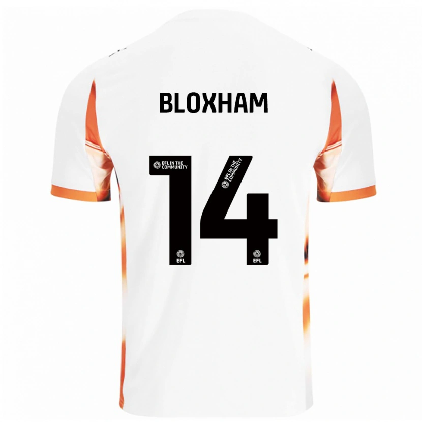 Danxen Dames Tom Bloxham #14 Wit Oranje Zwart Uitshirt Uittenue 2025/26 T-Shirt België