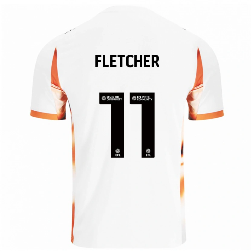 Danxen Dames Ashley Fletcher #11 Wit Oranje Zwart Uitshirt Uittenue 2025/26 T-Shirt België
