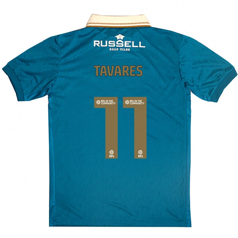 Danxen Dames Fábio Tavares #11 Hemelsblauw Wit Uitshirt Uittenue 2025/26 T-Shirt België
