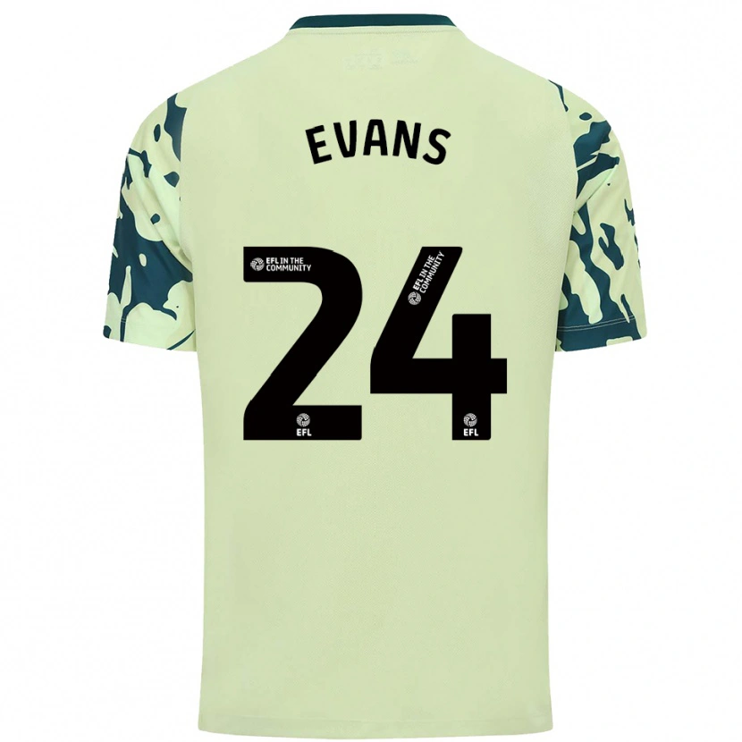 Danxen Dames Helen Evans #24 Donkergroen Uitshirt Uittenue 2025/26 T-Shirt België