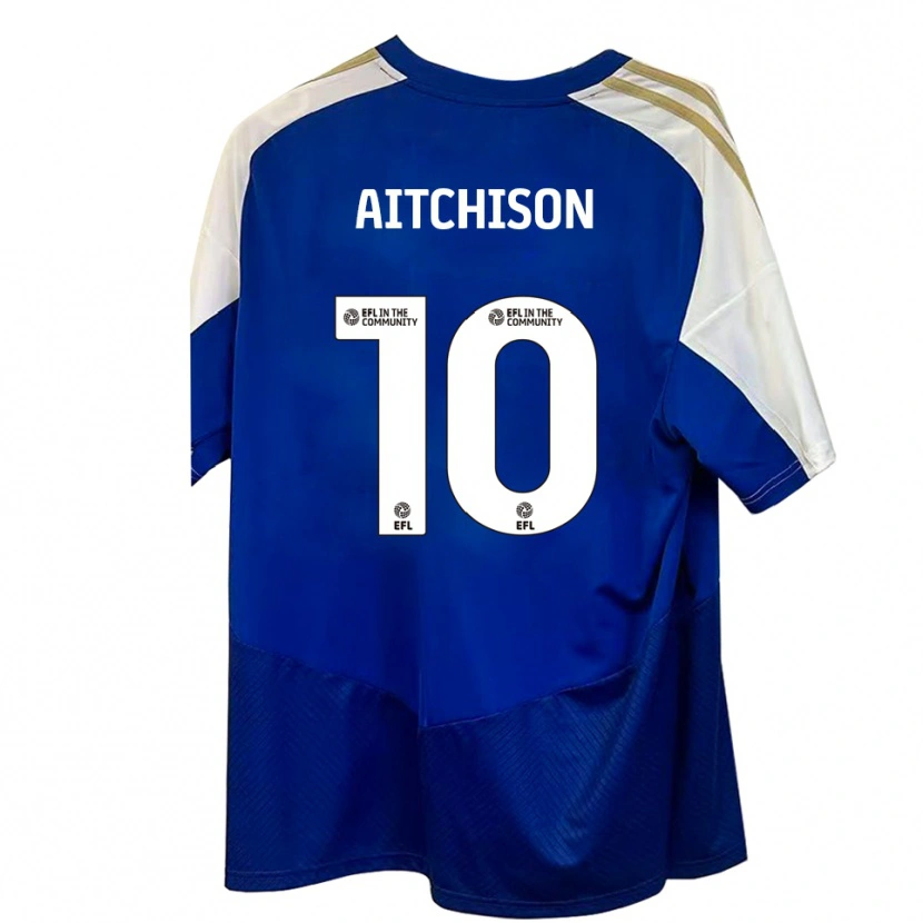 Danxen Dames Jack Aitchison #10 Blauw Wit Goud Uitshirt Uittenue 2025/26 T-Shirt België