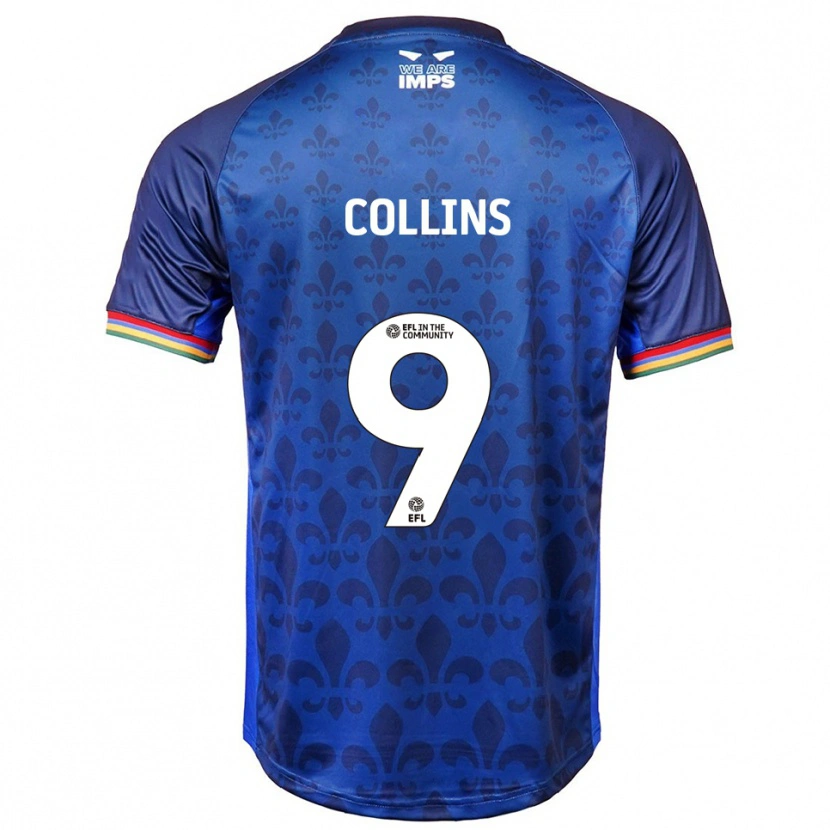 Danxen Dames James Collins #9 Blauw Marine Uitshirt Uittenue 2025/26 T-Shirt België