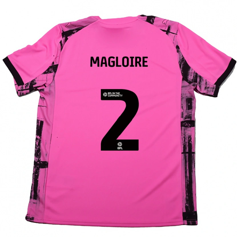 Danxen Dames Tyler Magloire #2 Roosrood Zwart Uitshirt Uittenue 2025/26 T-Shirt België