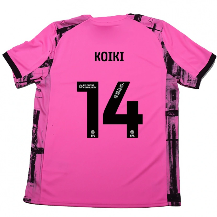 Danxen Dames Ali Koiki #14 Roosrood Zwart Uitshirt Uittenue 2025/26 T-Shirt België