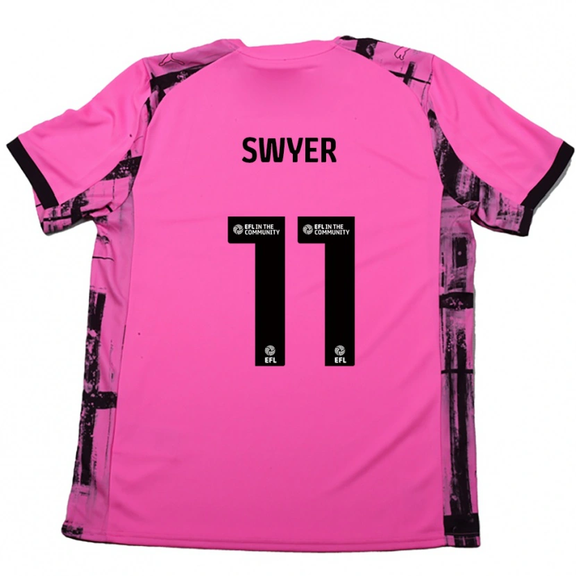 Danxen Dames Kamarai Swyer #11 Roosrood Zwart Uitshirt Uittenue 2025/26 T-Shirt België
