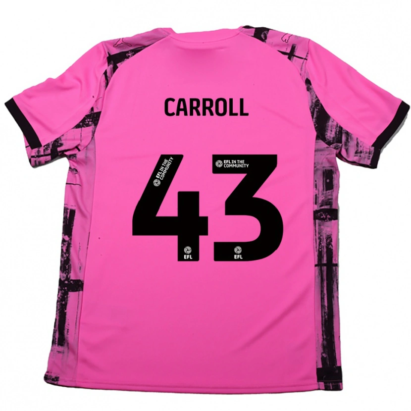 Danxen Dames Charlie Carroll #43 Roosrood Zwart Uitshirt Uittenue 2025/26 T-Shirt België