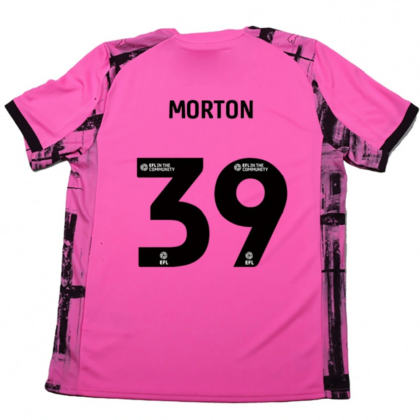 Danxen Dames Callum Morton #39 Roosrood Zwart Uitshirt Uittenue 2025/26 T-Shirt België