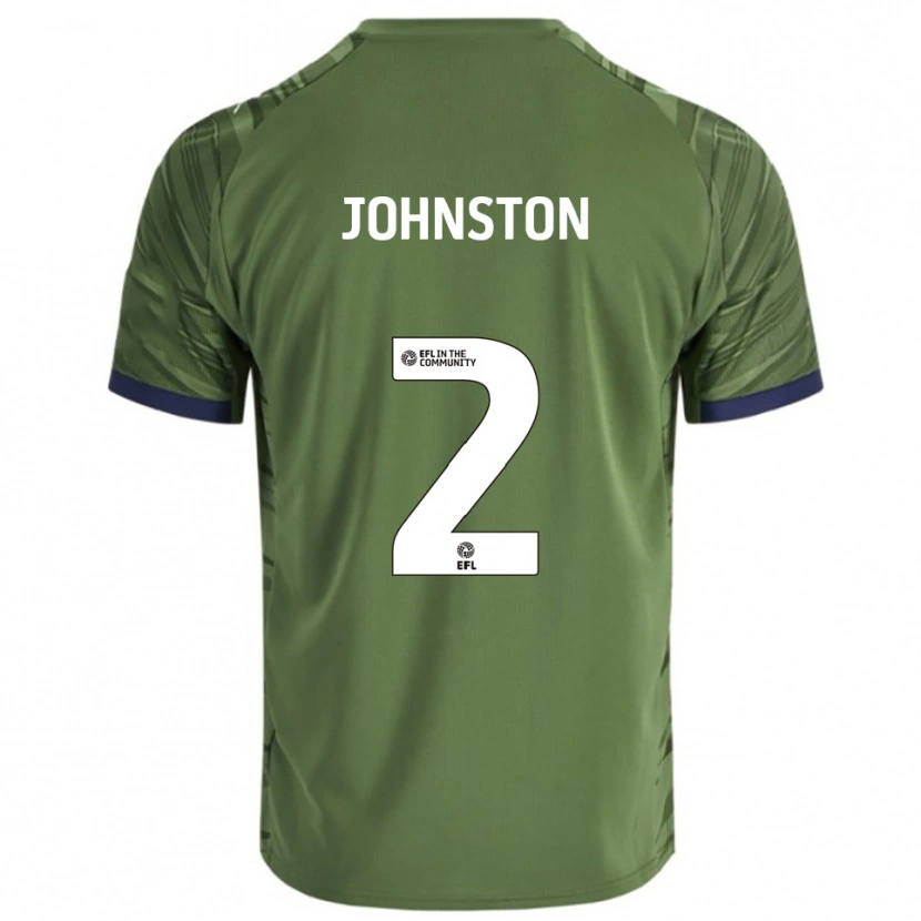 Danxen Dames Carl Johnston #2 Groen Wit Uitshirt Uittenue 2025/26 T-Shirt België
