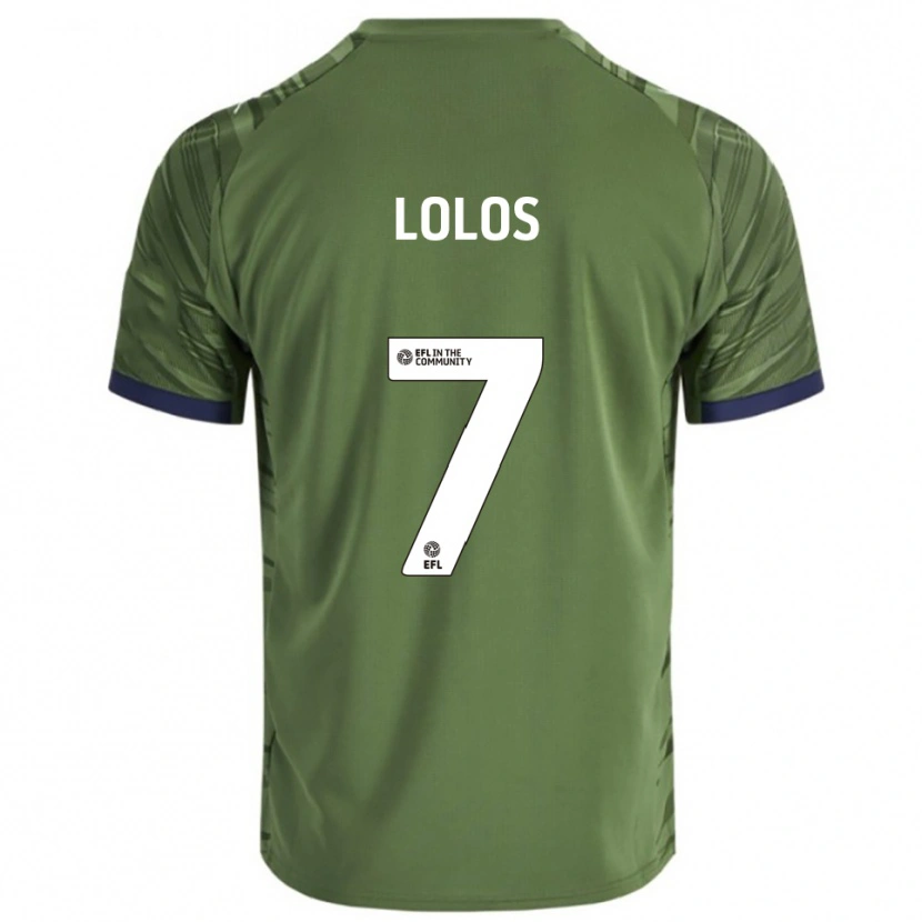 Danxen Dames Klaidi Lolos #7 Groen Wit Uitshirt Uittenue 2025/26 T-Shirt België