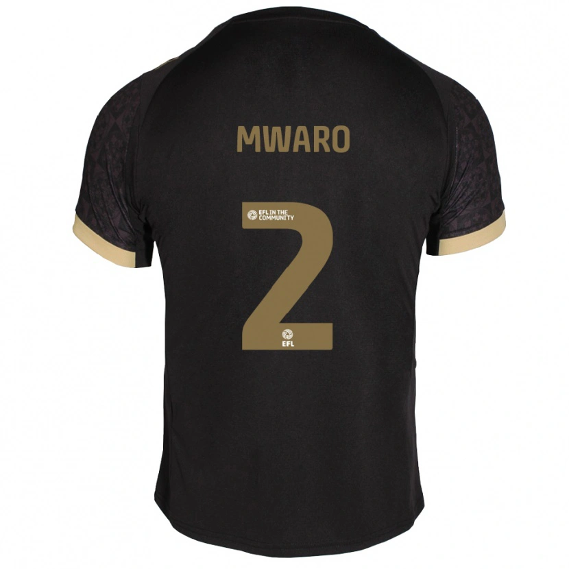 Danxen Dames Joe Mwaro #2 Zwart Goud Uitshirt Uittenue 2025/26 T-Shirt België