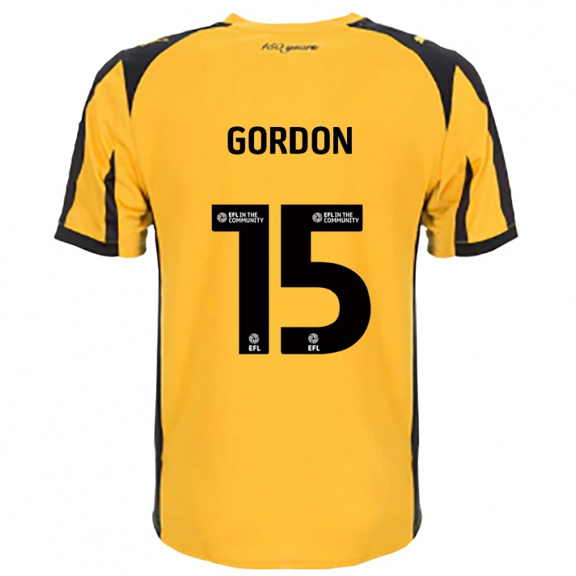 Danxen Dames Liam Gordon #15 Oranje Zwart Uitshirt Uittenue 2025/26 T-Shirt België